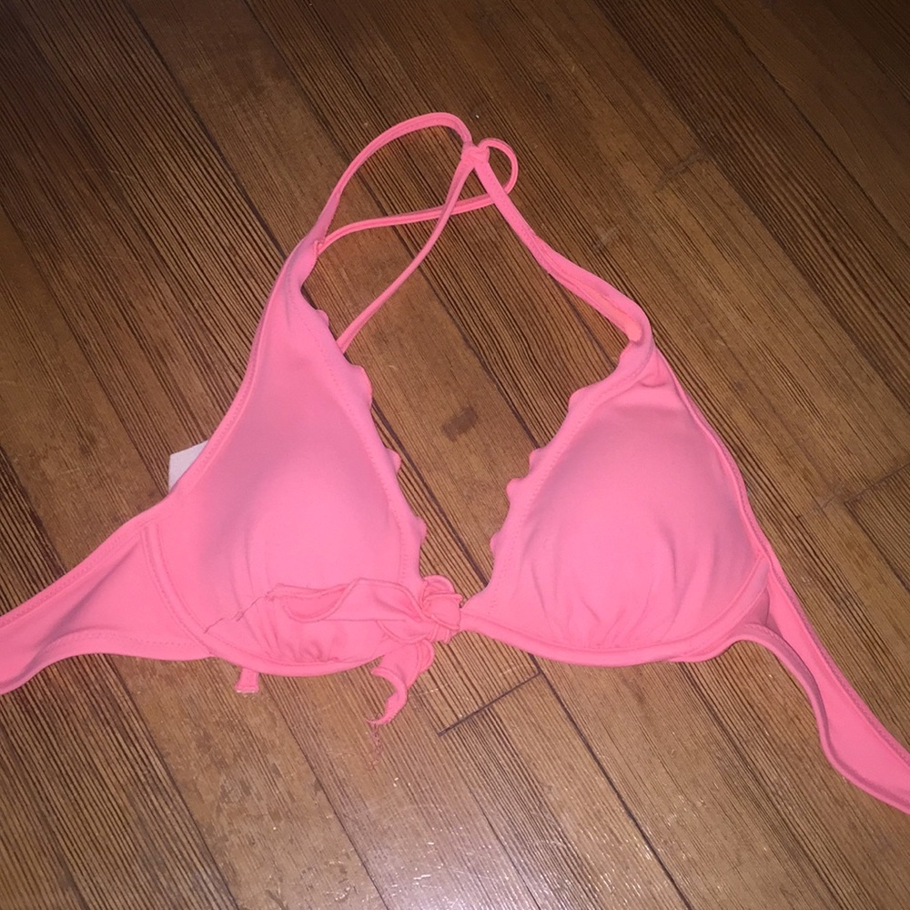 Victoria’s Secret pink halter bikini top